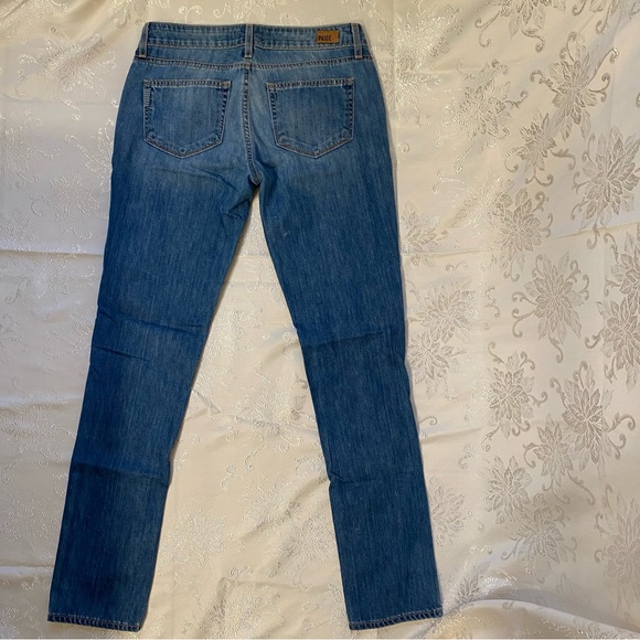 Paige Jimmy Jimmy Skinny In Delilah Destructed Blue Ripped Boyfriend Jeans 💙 25 - Picture 4 of 12